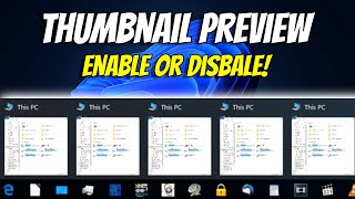 How To Enable or Disable Taskbar Thumbnail Preview in Windows [upl. by Ecirtal38]