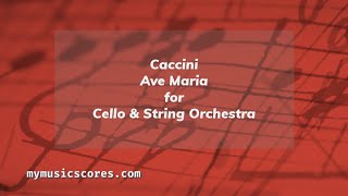 Caccini Ave Maria Cello and String Orchestra [upl. by Iene199]