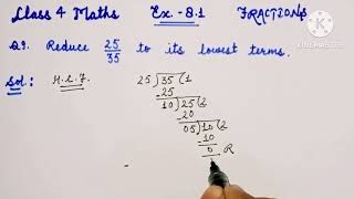 ✅Reduce to the lowest term  hcf by long division method  simplest form class 4 maths [upl. by Eentruoc]