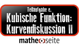 Kubische Funktion Funktionsanalyse  Kurvendiskussion Beispiel 2e Schnittpunkt berechnen [upl. by Dupaix]