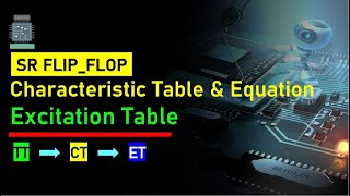 How to Write Excitation Table Characteristic Table and Expression  SR FlipFLop [upl. by Asaeret785]