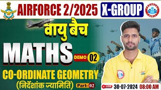 Airforce 22025  Air force X Group Maths  CoOrdinate Geometry  Maths for Air force By Vishal Sir [upl. by Runkel]