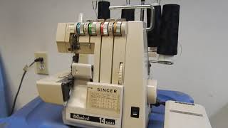 SINGER ULTRALOCK 14U64A SERGER SEWING MACHINE W FOOT PEDAL EBAY PRODUCT TEST [upl. by Samalla]