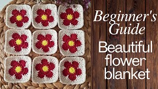 💥Beautiful Crochet Square👉Must Try Project For Beginners 👉Complete Tutorial sara1111 [upl. by Ardnasil]