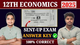 12th Economics Answer Key  Bihar board Class 12 Sent Up Exam 2024 Question Paper Solution [upl. by Alecram]