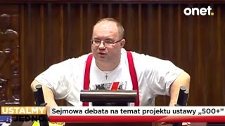 Rafał Wójcikowski MIAŻDŻY ustawę PiS 500 [upl. by Eecyal]