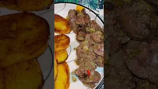 Rognon de bœuf  pomme de terre sautées cuisineivoirienne food recettefacile cuisineafricaine [upl. by Eniamrahs]