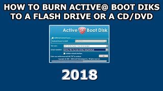 How to make Active Boot Disk Suite Bootable USB 2018 [upl. by Harwilll]