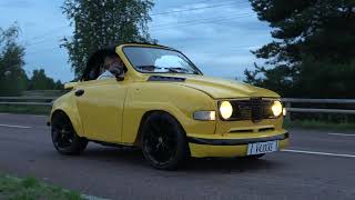 CCW RÄTTVIKCOOLEST YellowSAAB2024 yellow classic sweden saab [upl. by Purcell]