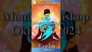 Krebs SPIRITUALITÄT ✨ Horoskop Oktober 2024 [upl. by Ysnap]