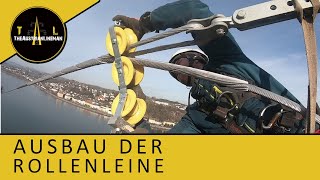 Freileitungsbau  Ausbau der Rollenleine  Hochspannungsleitung Linz AG [upl. by Jillana]