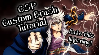 How to Make a TwoTone Lightning Brush CSP Tutorial [upl. by Kowalski419]