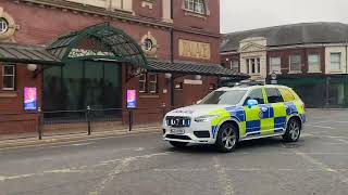 Durham Constabulary Armed Response Vehicle ARV XC90 Responding In Darlington [upl. by Eiuqcaj754]