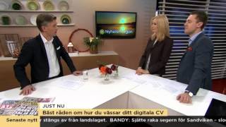 Vässa ditt digitala CV  Nyhetsmorgon TV4 [upl. by Madge]