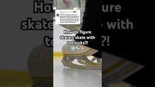 Why do ice skates have toe picks on them⛸️❄️figureskating shortvideo iceskating shorts [upl. by Aredna]