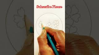 Easy Flower DrawingFlower Circle DrawingShorts videoYouTube 2024 [upl. by Sordnaxela]