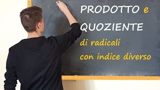 Prodotto e quoziente di radicali con indice diverso [upl. by Eniamsaj]