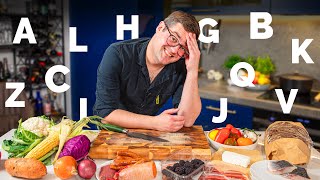 Cooking Using EVERY Letter Of The Alphabet From Ben’s Personal Kitchen [upl. by Ivana]