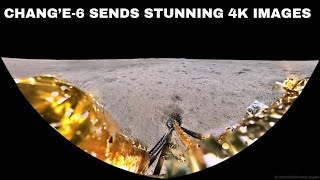 Chinas Chang’e6 takes spectacular 4K panoramic images with rover tracks from lunar far side [upl. by Aihsinat902]