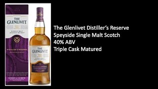 Glenlivet Distillers Reserve Review [upl. by Aihsila]