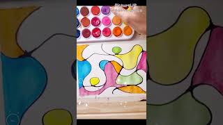 15 min painting NEUROGRAPHIC ART art doodle short [upl. by Hluchy635]