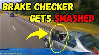 Best of Brake Check Gone Wrong Instant Karma 2024  Road Rage Insurance Scam Car Crashes USA [upl. by Einnep193]