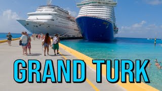 Two Carnival Ships In Port In Grand Turk [upl. by Beitch78]