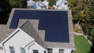 Drone Video of Solar Panel Installation [upl. by Enerual]