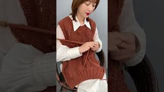 Part 56  The Art of Knitting Your Stress Away shorts video [upl. by Aicilra]