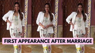 Sonakshi Sinhas First Appearance After Marriage  Promoting Film Kakuda sonakshisinha kakuda [upl. by Anaila]