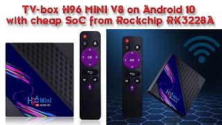 TVbox H96 MINI V8 on Android 10 with cheap SoC from Rockchip RK3228A [upl. by Bannister]