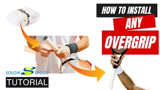 How To Install A Racket Overgrip Tutorial [upl. by Jacobba]