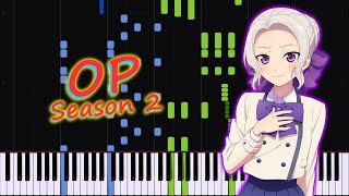 Kanojo mo Kanojo Season 2 OP Piano  Dramatic ni Koi shitai [upl. by Ern746]