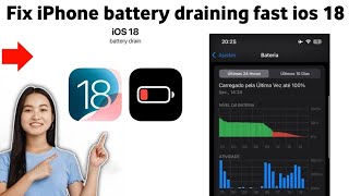 How to fix iPhone battery draining fast ios 18 [upl. by Jankey]