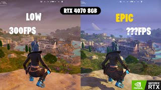 RTX 4070  HP Victus 16  Fortnite Chapter 5 Season 4  All Settings 1080p FPS Test [upl. by Wiltsey]