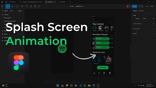 Splash amp onboarding screens animation in figma  Easy Tutorial figma viral animation figmadesign [upl. by Nylhtak]