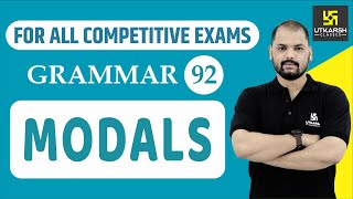 Modals  English Grammar  For All Competitive Exams  EP92  By Ravi Sir [upl. by Edac]