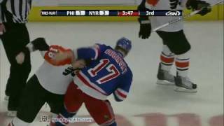 Mike Richards vs Brandon Dubinsky Mar 14 2010 [upl. by Okorih]