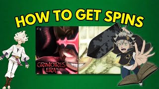 UPD 1 How to get spins in Grimoires Era [upl. by Rubi]