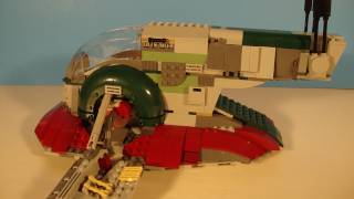 STAR WARS SLAVE1  LEGO BOBA FETT SPACESHIP TOY REVIEW [upl. by Deerdre962]