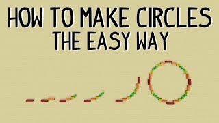 How to make circles in Minecraft  The easy way [upl. by Ahsienahs]