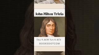 THE BLIND POET WHO GAVE 630 WORDS  JOHN MILTON BIRTHDAY SPL shorts johnmilton authortrivia poet [upl. by Queri]