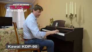 Kawai KDP90 demo  budżetowe pianino cyfrowe [upl. by Seidel]