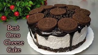 Best Oreo Cheesecake  No Bake Oreo Cheese Cake Recipe  Easy Chocolate Cheesecake without Oven [upl. by Aihsenek]