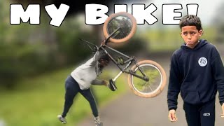 DESTROYING KID’S BIKE amp SUPRISING HIM WITH A BRAND NEW ONE [upl. by Mariellen228]