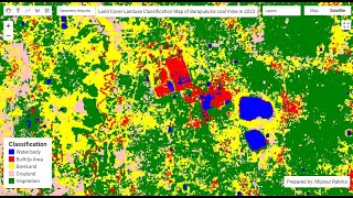 Land use and Land cover classification using Random forest machine learning in Google Earth Engine [upl. by Hunger]