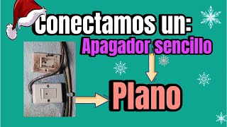 conectamos un apagador sencillo plano 😦 20 años de antigüedad tenia😦 [upl. by Takeshi]