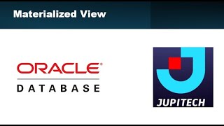 Materialized View  Oracle Database [upl. by Ortensia]