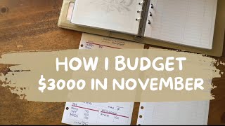 How I Budget 3000 in November [upl. by Llecrep609]