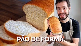 PÃO DE FORMA CASEIRO  Receita do Amo Pão Caseiro [upl. by Anilem]